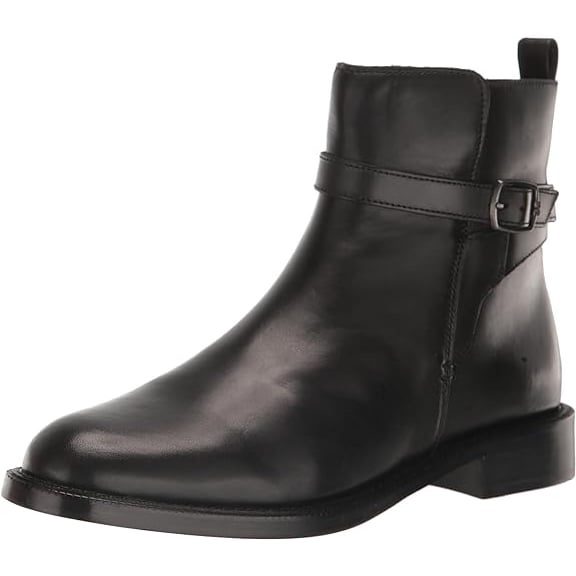 Sam Edelman Women's Nolynn Buckle Boot Black Leather 6.5M