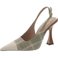 thumbnail image 1 of Sam Edelman Odette Oat Multi/Alpine Ivory Pointed Toe Slingback Stiletto Pumps (Oat Multi/Alpine Ivory, 8), 1 of 3