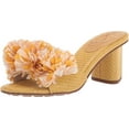 thumbnail image 1 of Sam Edelman Olia Desert Sun Pom-Poms Embellished Strap Block Mule Heeled Sandals (Desert Sun, 10.5), 1 of 6