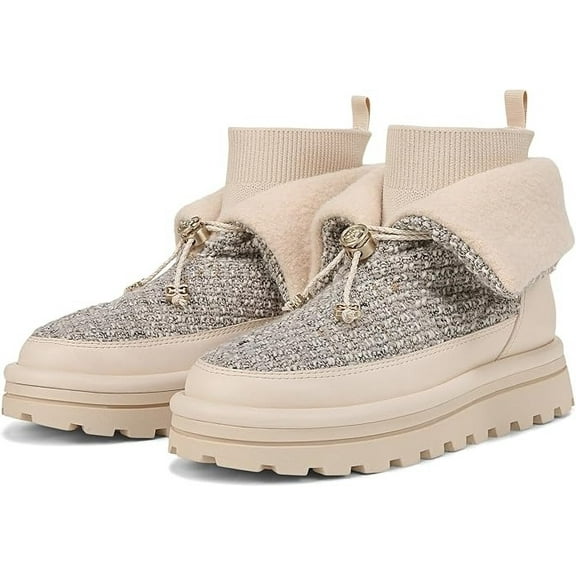 Sam Edelman Women's Olin Lug Sole Bootie Ivory Multi 9M