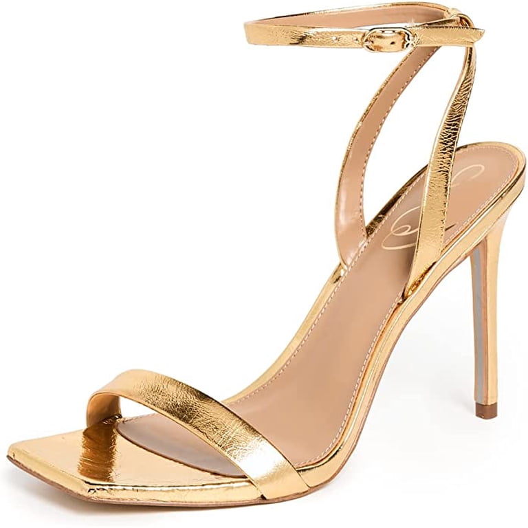 Sam Edelman Orchid Goldmine Ankle Strap Open Toe Stiletto High