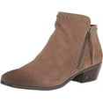 thumbnail image 1 of Sam Edelman Paola Deep Taupe Studded Side Zip Almond Toe Block Heel Ankle Boots (Deep Taupe, 5), 1 of 6