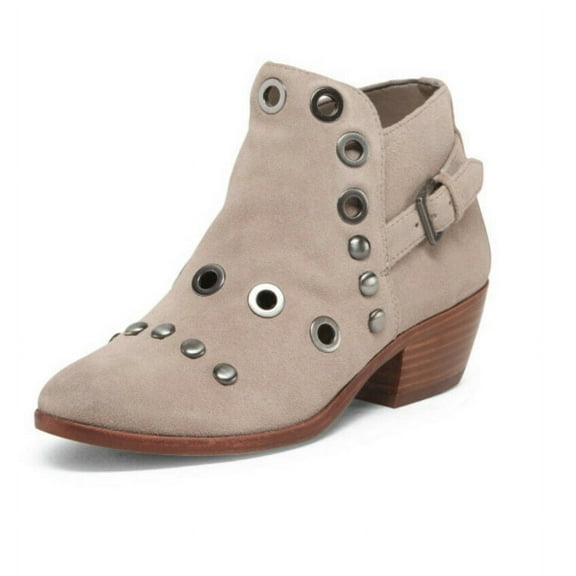 Sam Edelman Pedra Suede Pull On Ankle Boots Putty Taupe Suede Western Booties (PUTTY, 9.5)