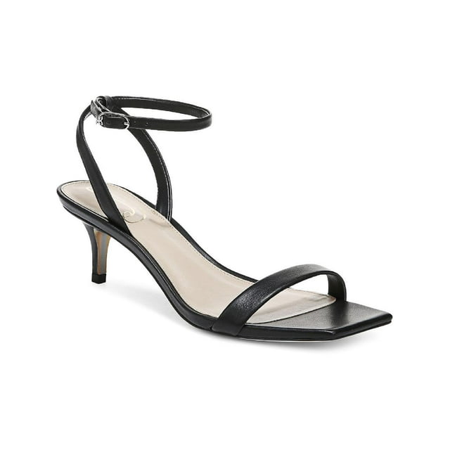 Sam Edelman Rayelle Women's Leather Ankle Strap Kitten Heel Dress