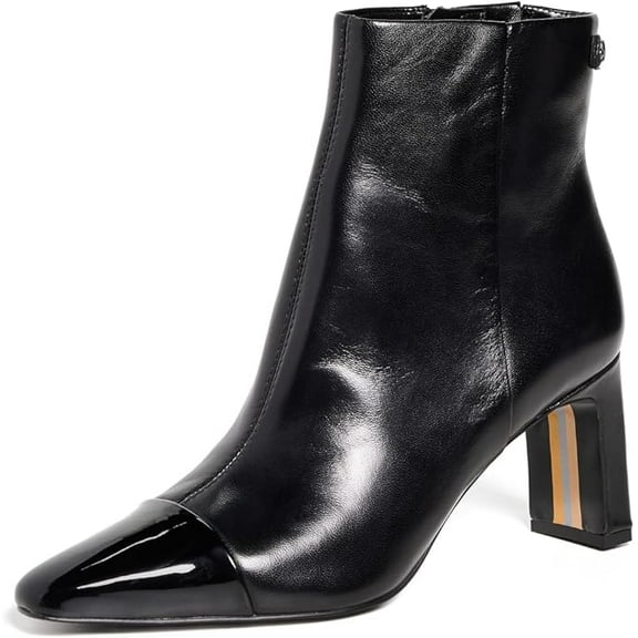 Sam Edelman Women's Saige Ankle Boot Black Leather 8M