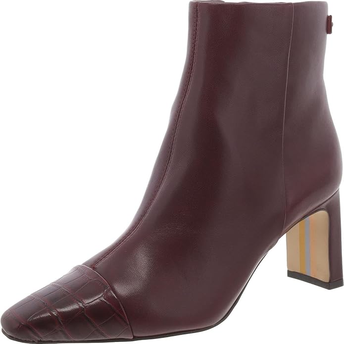 Sam Edelman Stivaletti Donna Modello Saige – Tacco 7 Cm, Colore Cipro Tan, Chiusura Lampo, Pelle, Taglia 38 EU