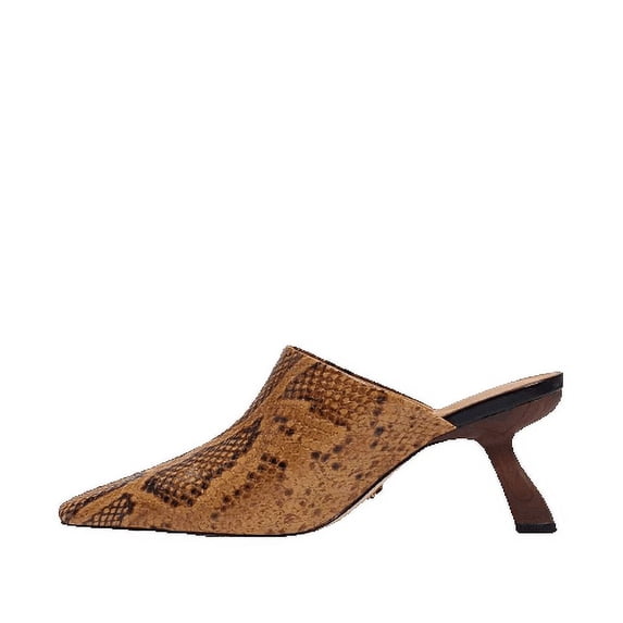 Sam Edelman Skya Cuoiose Snake Print Pointed Toe Slip On Mules (CUOIO SNK PRT LEA, 7)
