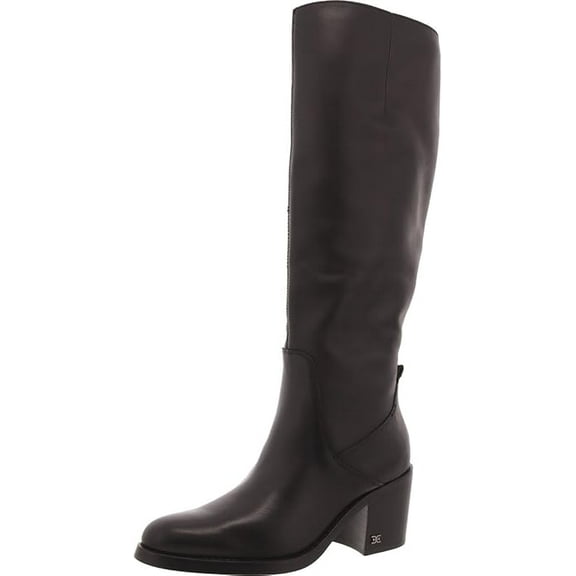 Sam Edelman Women's Soyer Knee High Boot Black Leather 5M