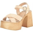 thumbnail image 1 of Sam Edelman Suzannah Ivory Ankle Strap Open Toe Block Heel Platform Sandals (Ivory, 9), 1 of 6