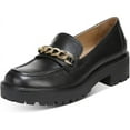 thumbnail image 1 of Sam Edelman Taelor Black Rounded Toe Slip On Chunky Heel Fashion Classic Loafers (Black, 5.5), 1 of 2