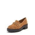 thumbnail image 1 of Sam Edelman Taelor Camel Rounded Toe Slip On Chunky Heel Fashion Classic Loafers (Camel, 10), 1 of 7