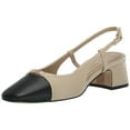 thumbnail image 1 of Sam Edelman Women's Tarra Pump Summer Sand/Black Leather 5.5M, 1 of 4