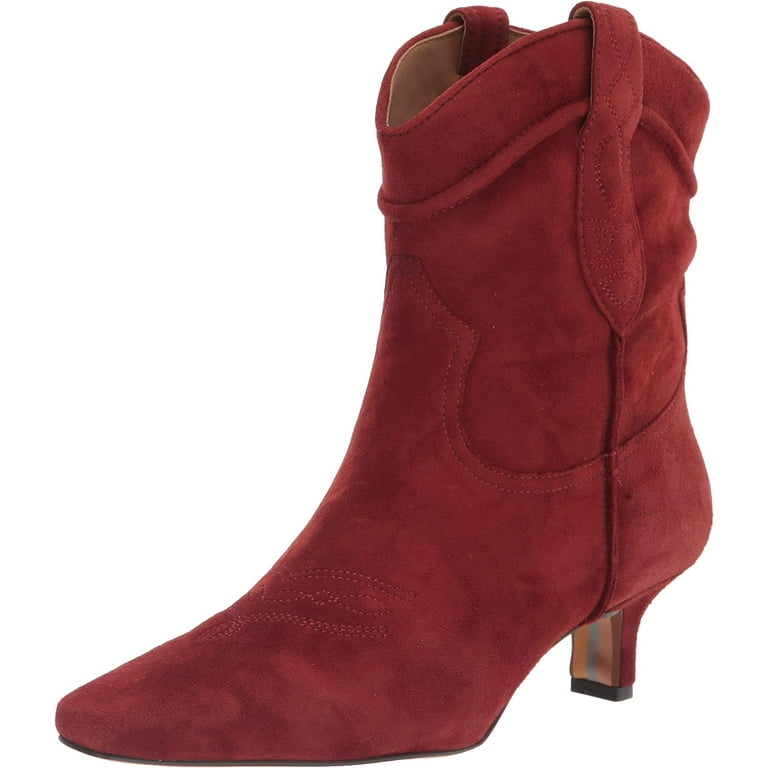 Sam edelman red suede boots deals