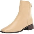 thumbnail image 1 of Sam Edelman Thatcher Eggshell Side Zipper Square Toe Low Block Heel Boots (Eggshell, 7.5), 1 of 6