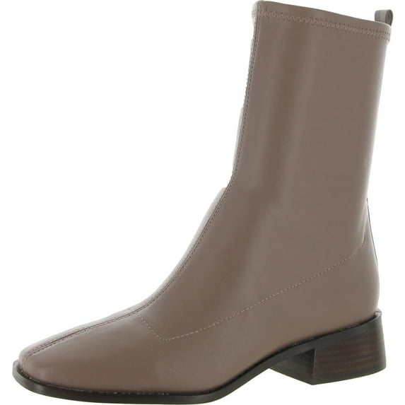 Sam Edelman Tierney Chinchilla Squared Toe Stacked Mid Calf Ankle Fashion Boots (CHINCHILLA, 9)