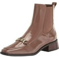 thumbnail image 1 of Sam Edelman Torance Portobello Square Toe Stacked Block Heel Pull On Ankle Boots (Portobello, 6), 1 of 6