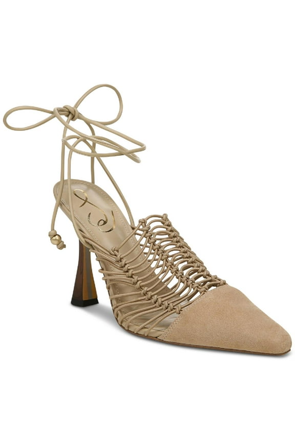 Trinity Pistachio Tie Up Womens Pumps Ankle Strap High Heel Sandals (PISTACHIO, 8.5)