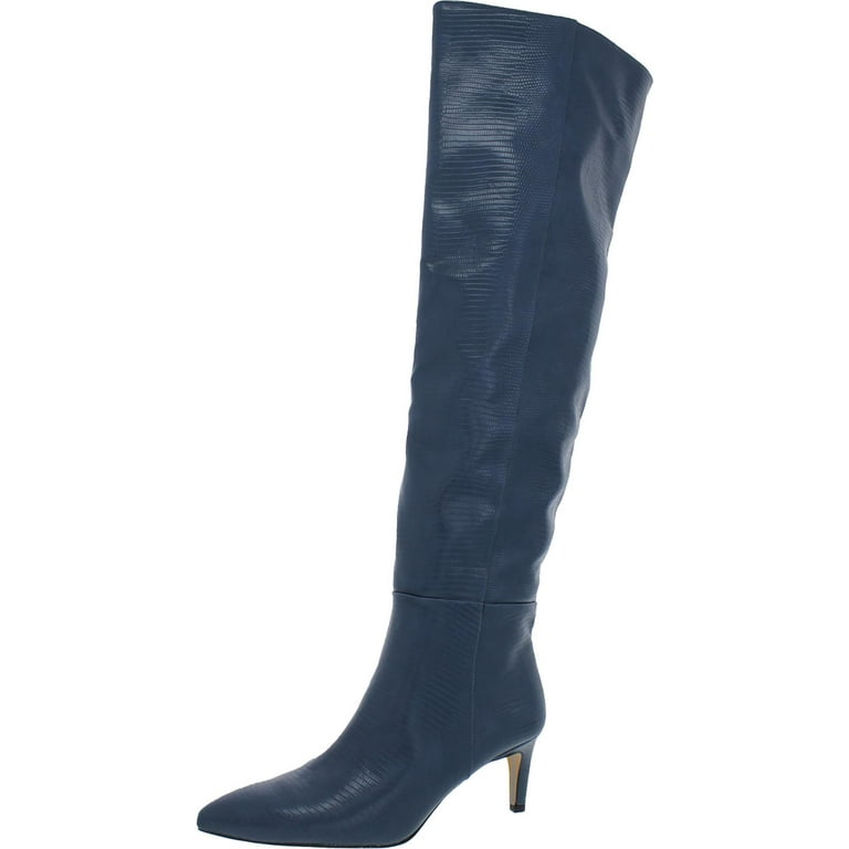 Navy pointed boots online