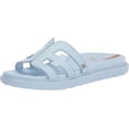 thumbnail image 1 of Sam Edelman Valeri Riviera Slip On Open Toe Subtle Detail Flats Platform Sandals (Riviera, 10.5), 1 of 6