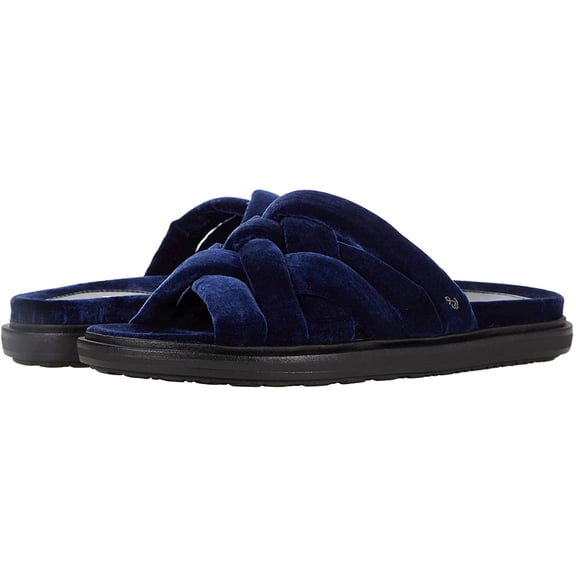 Sam Edelman Vaugn 2 Grape Strappy Slip On Open Toe Slides Flats Sandals (GRAPE, 6)