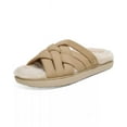 thumbnail image 1 of Sam Edelman Vaugn 3 Camel Strappy Slip On Open Toe Slides Flats Sandals (CAMEL, 10), 1 of 7