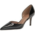 thumbnail image 1 of Sam Edelman Viv Black Patent Slip On Stiletto Heel Pointed Toe Fashion Pumps (Black Patent, 7.5), 1 of 6