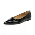thumbnail image 1 of Sam Edelman Wanda Black Patent Pointed Toe Fashion Casual Slip On Flat Shoes, 1 of 4