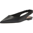 thumbnail image 1 of Sam Edelman Whitney Black Slip On Slingback Strap Pointed Toe Fashion Flat Shoes (Black, 10), 1 of 6
