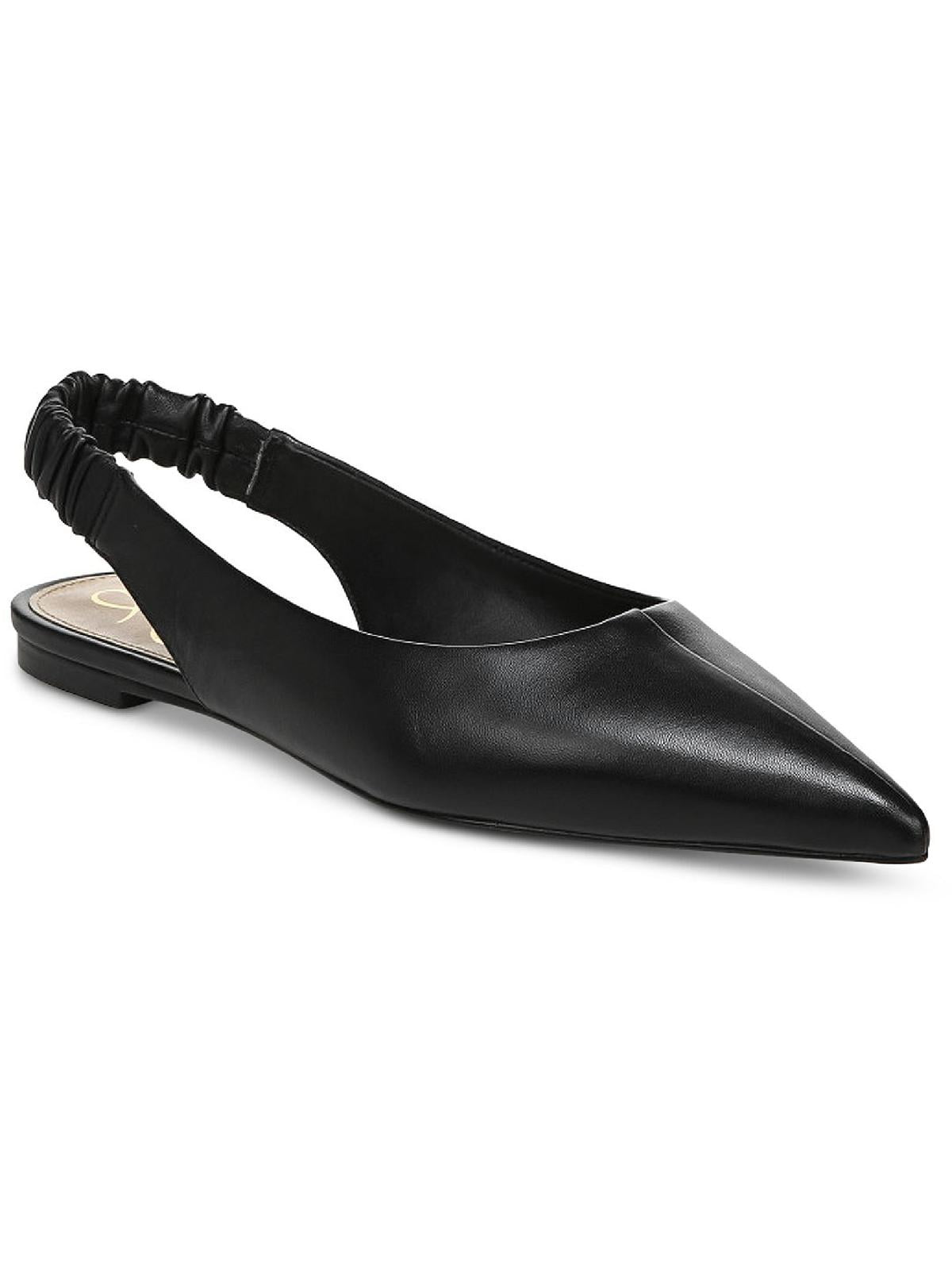 Sam Edelman Whitney Black Slip On Slingback Strap Pointed Toe Fashion Flat Shoes Black 8.5 Walmart