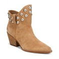 thumbnail image 1 of Sam Edelman Wildie Camel Suede Studs Slip On Pointed Toe Block Heel Ankle Boots (Camel Suede, 8.5), 1 of 3