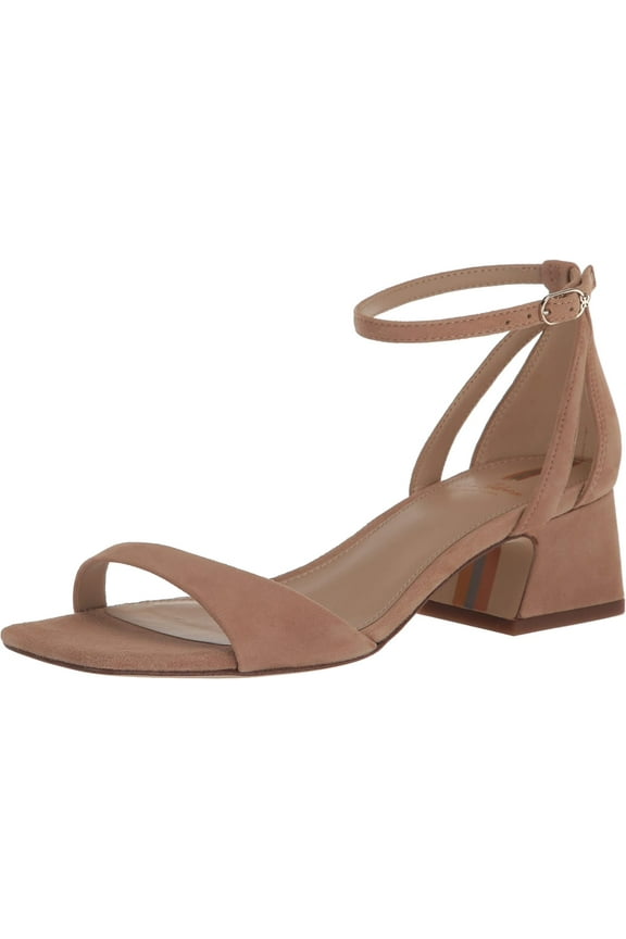 Wilson Gold Caramel Ankle Strap Squared Open Toe Block Heeled Sandal (Golden Caramel, 11)