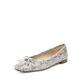 thumbnail image 1 of Sam Edelman Woman Jillie Bow Snake-Effect Leather Ballet Flats Animal Print (Snake, 5), 1 of 8