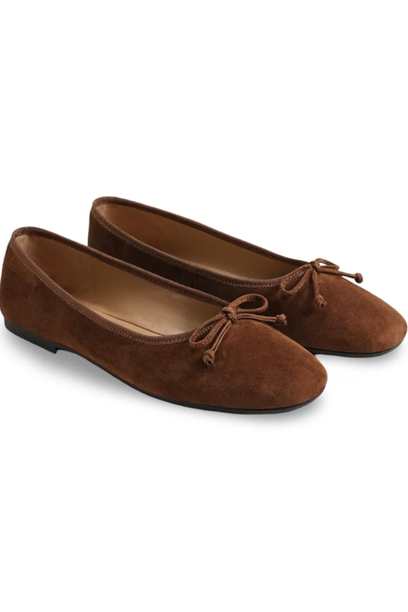 Women's Alie Ballet Flat Dark Terra Toffee 8.5M