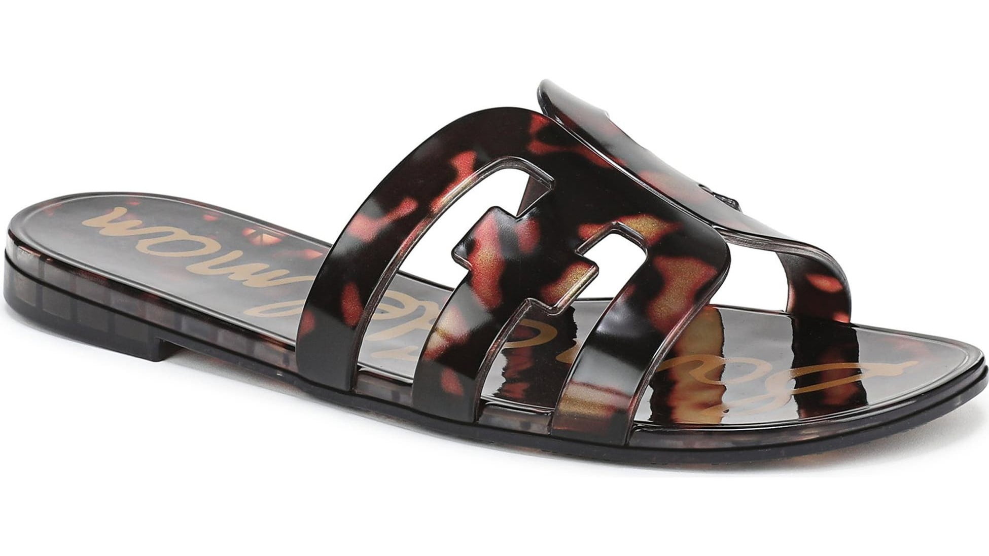 Sam Edelman Women's Bay Jelly Sandal Tortoise 9M - Walmart.com