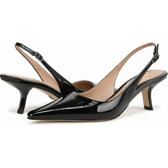 Sam Edelman Women's Bianka Sling Black Patent Leather 9M
