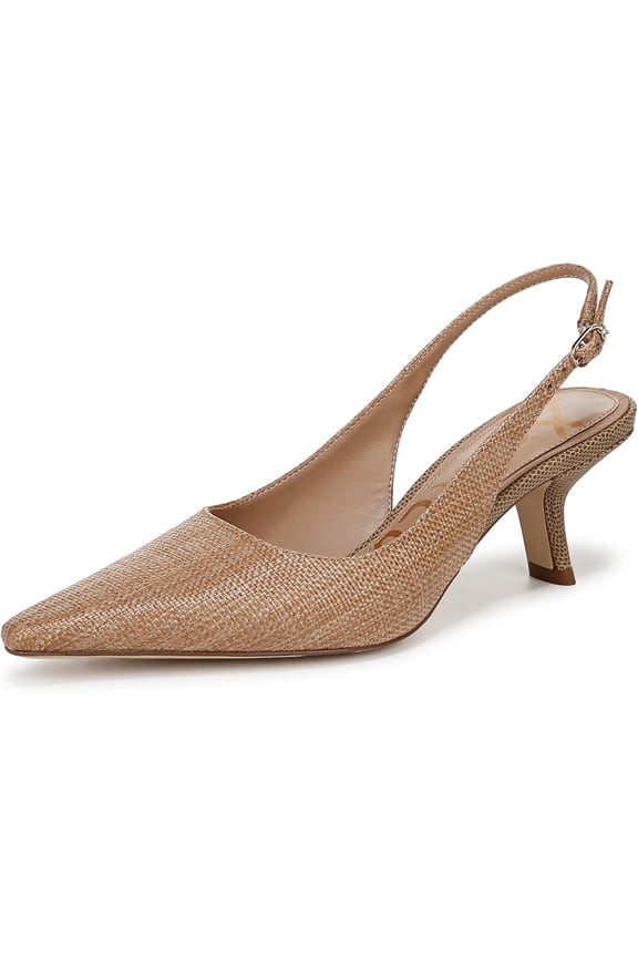 Women's Bianka Sling Buff Tan Heels 11M