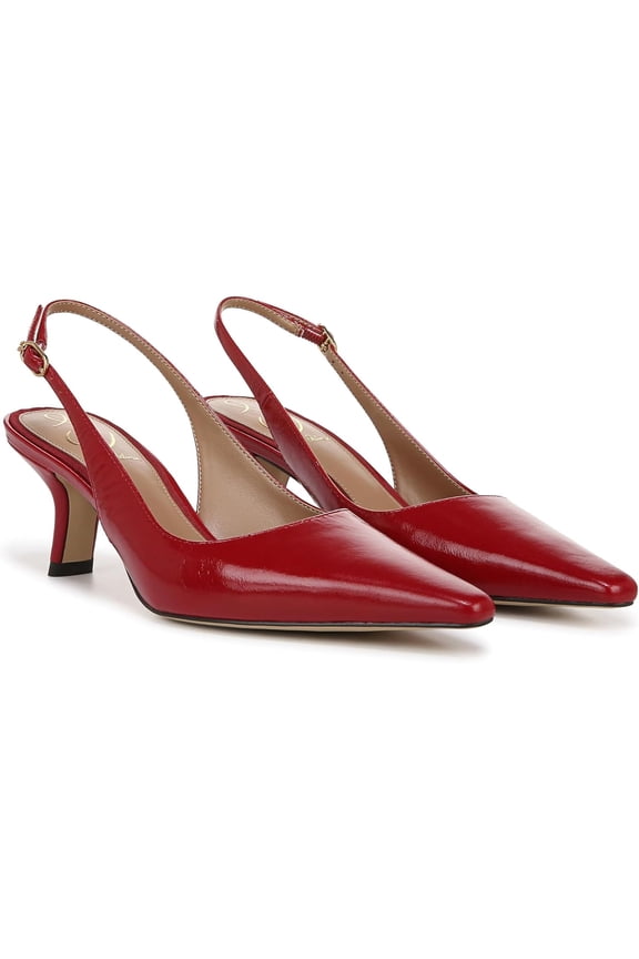 Women's Bianka Sling Deep Scarlet Heels 9.5M