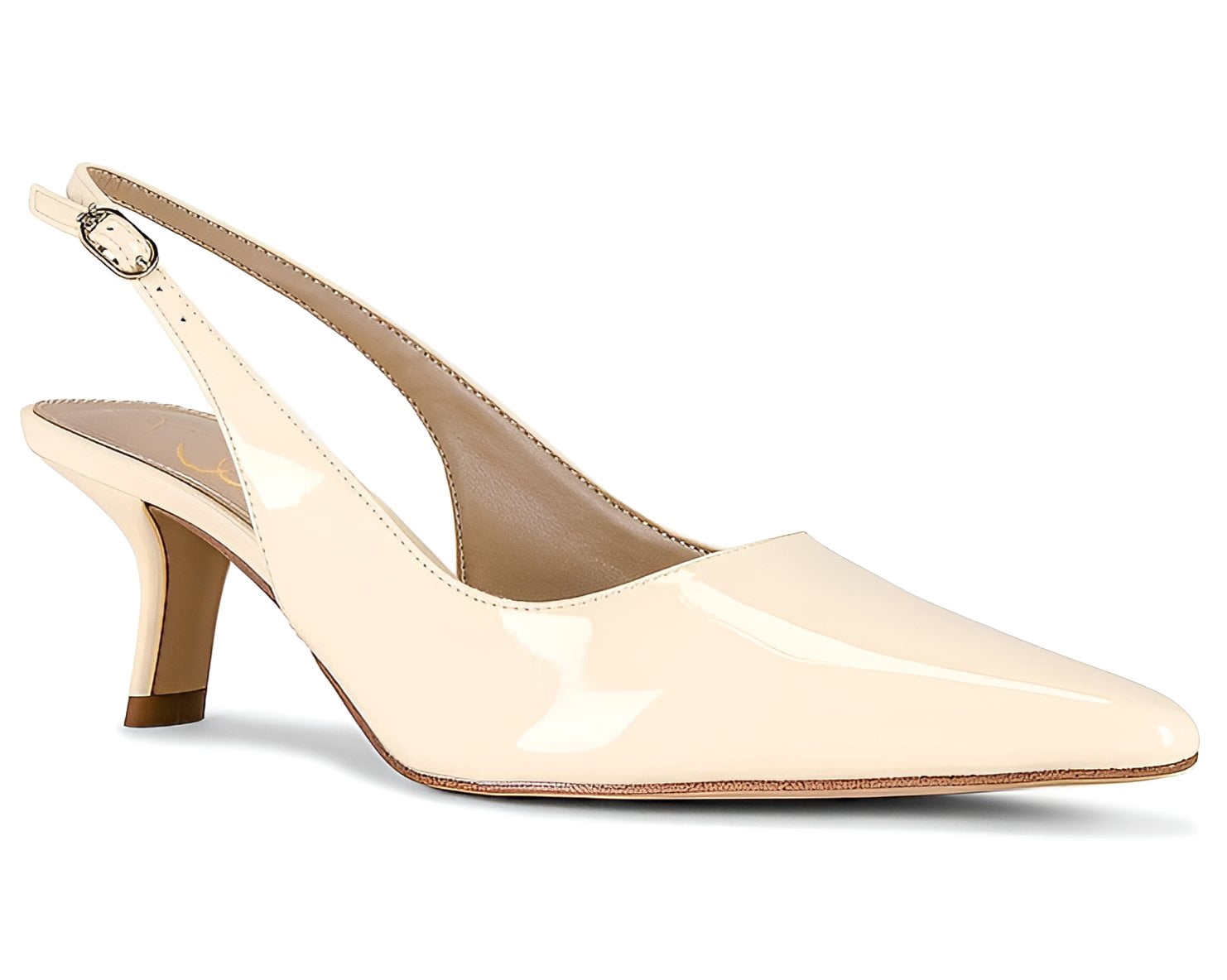 Sam Edelman Women's Bianka Sling Ivory Patent Heels 8.5W - Walmart.com