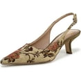 thumbnail image 1 of Sam Edelman Women's Bianka Sling Natural Floral Multi Heels 7M, 1 of 5