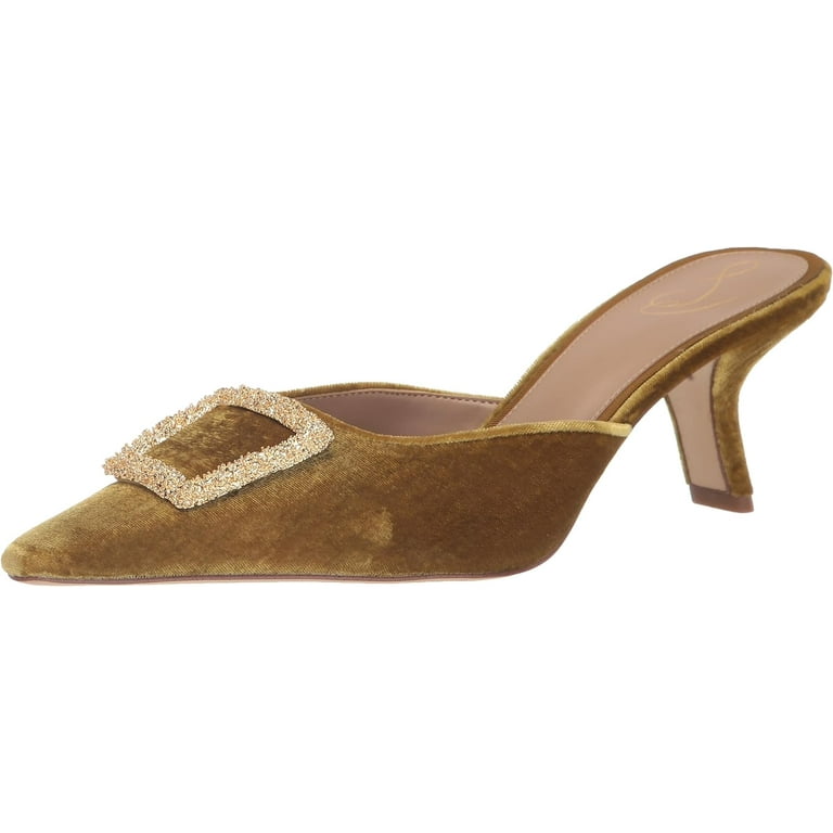 Sam Edelman Women's Brit Green Chartreuse Kitten Heel 5.5M