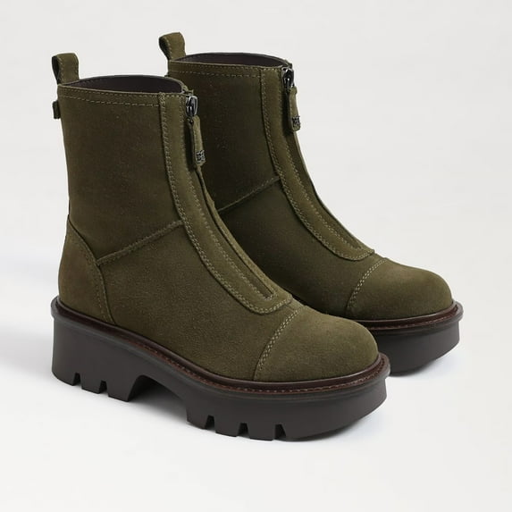 Sam Edelman Women's Cooper Zip-Up Chelsea Boot Olive 8M