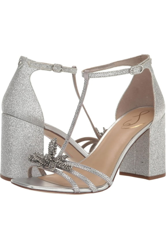 Women's Donnie Block Heel Sandal Soft Silver 10M
