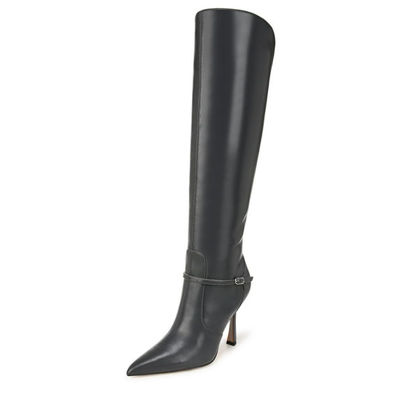 Sam Edelman Women's Elia Pointed Toe Knee High Boot Iron Smoke 9M