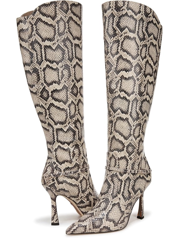 Women's Elia Pointed Toe Knee High Boot Roccia Python Wide Calf 9.5M