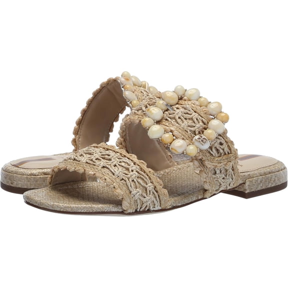 Sam Edelman Women's Elisa Slide Sandal Cuoio Raffia 7M