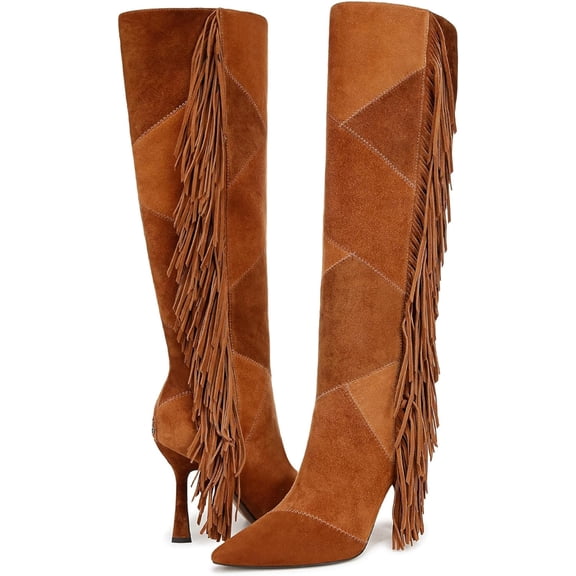 Sam Edelman Women's Ellis Knee High Boot Frontier Brown/Harvest Brown Wide Calf 8.5M