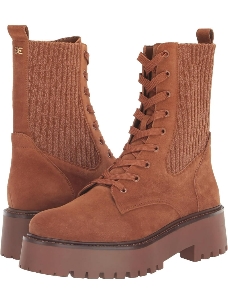 Sam Edelman Women's Evina Combat Boot Frontier Brown 8M - Walmart.com