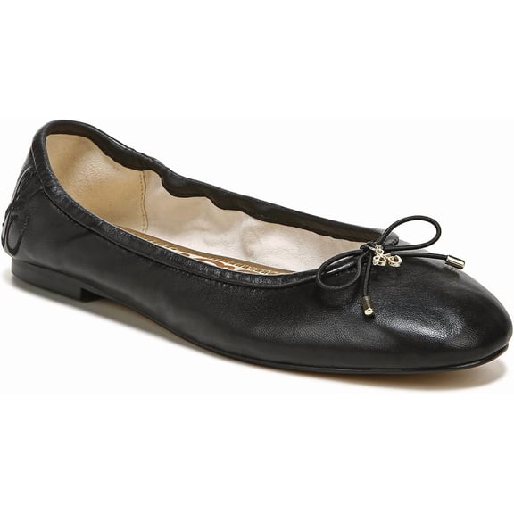 Sam Edelman Women's Felicia Ballet Flats Black Leather 6N