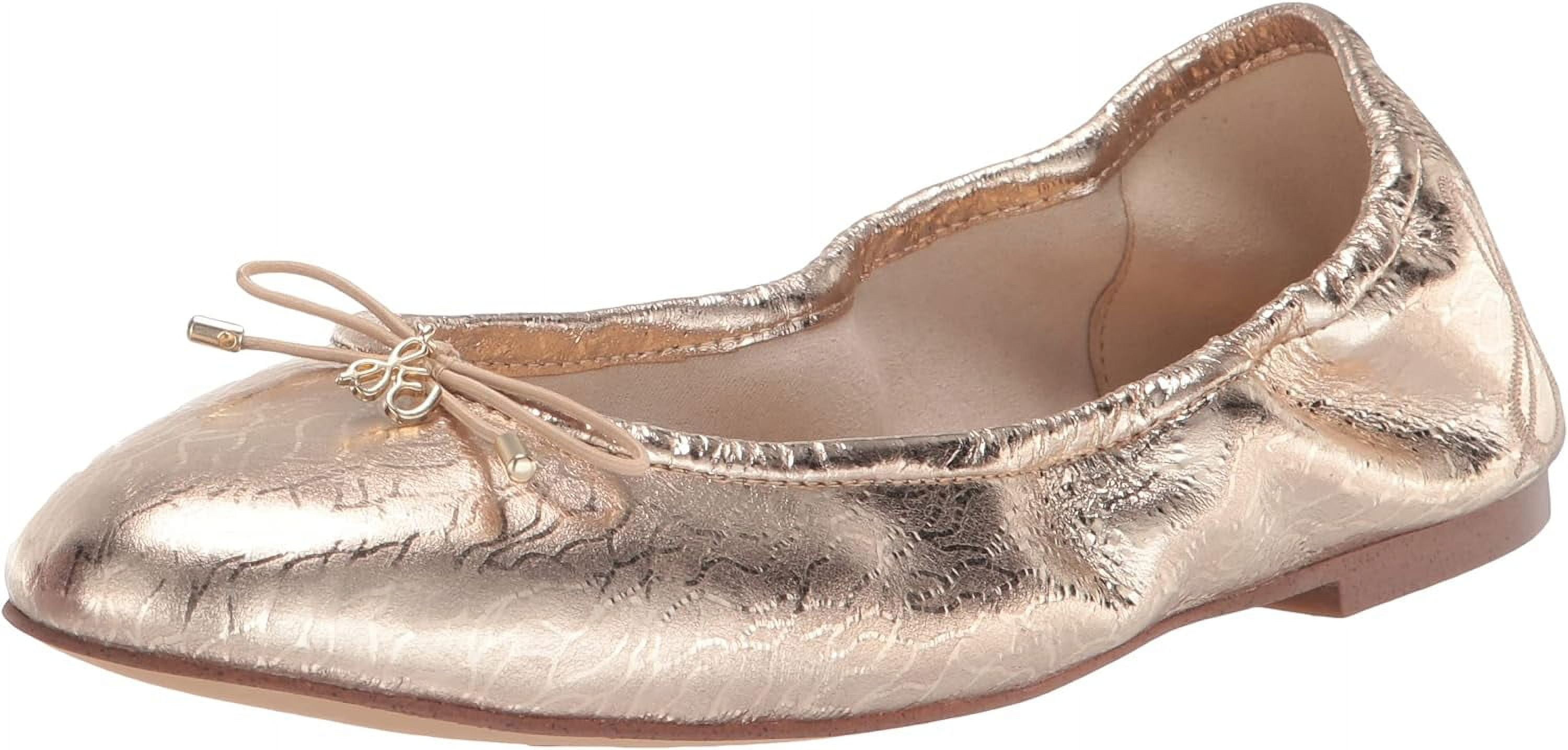 Ballet Flat Sam Edelman Rose Gold Flats SAM EDELMAN Metallic Rose