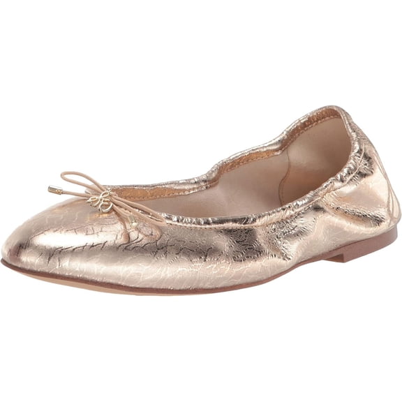Sam Edelman Felicia Ballet Flats Gold Leaf Metallic I1075L2700 Women's Size 8.5